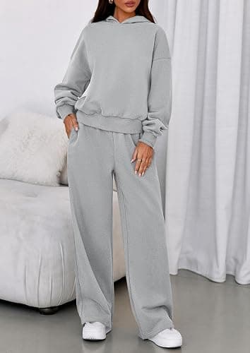 PRETTYGARDEN 2 Piece Lounge Sets for Women Matching Sweatsuits | Oversized Hoodies & Baggy Wide Leg Sweatpants,Casual Sweat Set,Workout Tracksuit,Airport Travel Outfits,Fashion Fall Clothes thumbnail 7