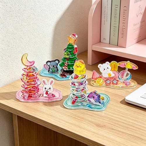 3D Fluffy Cartoon Resin Decorative Sticker Stackable Crystal Relief Stickers Homemade Paster Suitable for Party Birthday and Holiday Gifts Room Aesthetic Decoration and Daily DIY Creative Projects. thumbnail 4