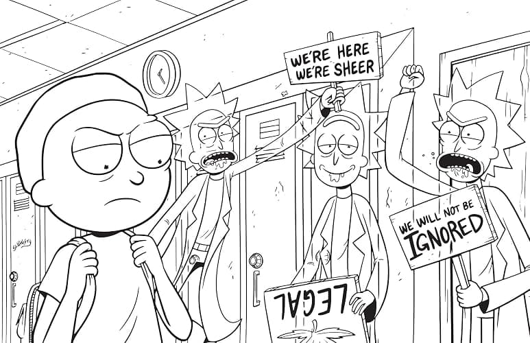Rick and Morty: The Official Coloring Book: Sometimes Science is More Art Than Science thumbnail 2