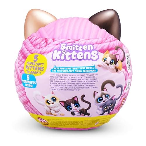 Pets Alive Smitten Kittens Series 2 (Ragdoll) by ZURU – Interactive Plush Cat Toy with 10 Sounds, Surprise Unboxing, Soft Collectible Pet for Ages 3+ thumbnail 9