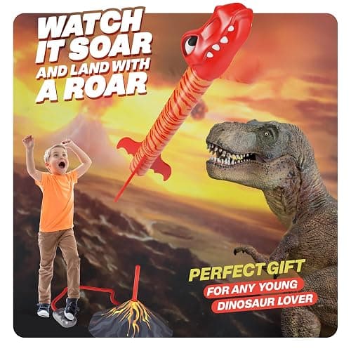 Ninja Blast Dinosaur Toy Rocket Launcher for Kids Toys for Kids 3-5 5-7 4-6 - Outdoor Toys for Kid Ages 4-8 - 3 4 Year Old Boy Birthday Gift - Gifts for Boys Age 3 4 5 6 Years Toy for Toddlers thumbnail 5