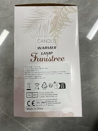 Funistree Dimmable Candle Warmer Lamp, Gifts for Women Mum Friends, Birthday Presents for Her Sister Grandma, Vintage Amber Lamp Candle Warmer for Jar Candles thumbnail 7