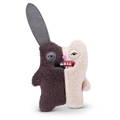 Fuggler Misfit Monsters Series 1 9" by ZURU Funny Ugly Monster Plush Toy (Rabid Tooth - Brown & Beige) - Image 1