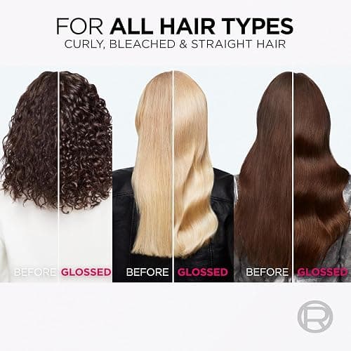 L'Oréal Paris Elvive Glycolic Gloss Shampoo, Conditioner & Treatment Set | Get The Shiniest Hair Of Your Life, Glossing Routine For Mirror-Like Shine, Rinse Off Treatment For Dull Porous Hair thumbnail 4