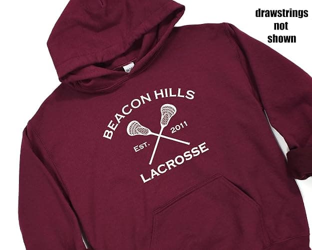Studio 9Thirty3 Stilinski 24 Beacon Hills Hoodie – Adult Retro 2-Sided Fan Pullover Sweatshirt, Vintage Varsity Style thumbnail 4