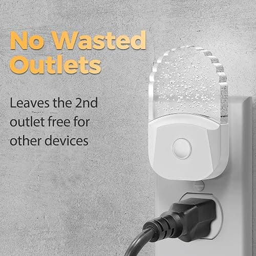 Night Lights Plug Into Wall [2 Pack], Color Changing Night Light for Kids, 8-Color RGB LED Nightlight with Dusk to Dawn Sensor for Bathroom Decor, Children Room, Gift thumbnail 4