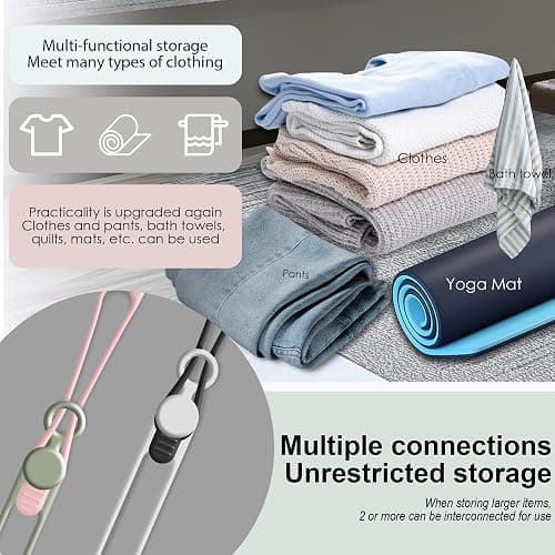 Nearockle 24Pcs Silicone Cable Straps Cord Organizer for Bundling Earphone, Phone Charger, Computer Cords, Reusable Cable Ties Wire Organizer in Home,Office,Kitchen,School (4 Colors) - 4.2 Inch - Multicolor B thumbnail 4