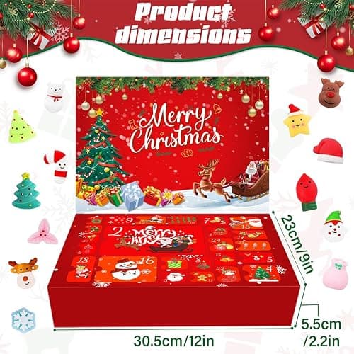 Fidget Advent Calendar 2025 For Kids,24 Days of Surprises Fidget Toys Bulk - Christmas Countdown Advent Calendars,Xmas Party Favors Stocking Stuffer Gifts Sensory Toy Surprise Gifts For Boys Girls thumbnail 2
