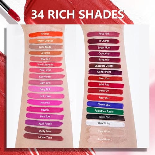 MAKI YIKA Red Lipstick Matte Liquid for Women Color Stay Long Lasting Lipsticks thumbnail 7