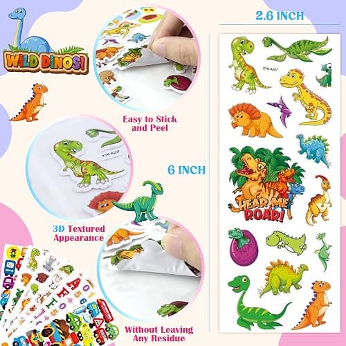 Stocking Stuffers for Kids - Puffy Stickers,3D Stickers for Kids Toddlers - 500+ Cute Stickers Pack,Christmas Crafts Games for Kids,2-4 Year Old Boy Girl Birthday Gift - Christmas Gifts for Grandkids thumbnail 2