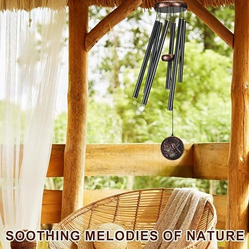 Gabzart Wind Chimes for Outside, Vintage Hummingbird Deep Tone Wind Chime Outdoor Clearance, Patio Porch Balcony Decoration, Garden Hanging Decor Gifts for Women Mom Grandma (32" Hummingbird) thumbnail 2