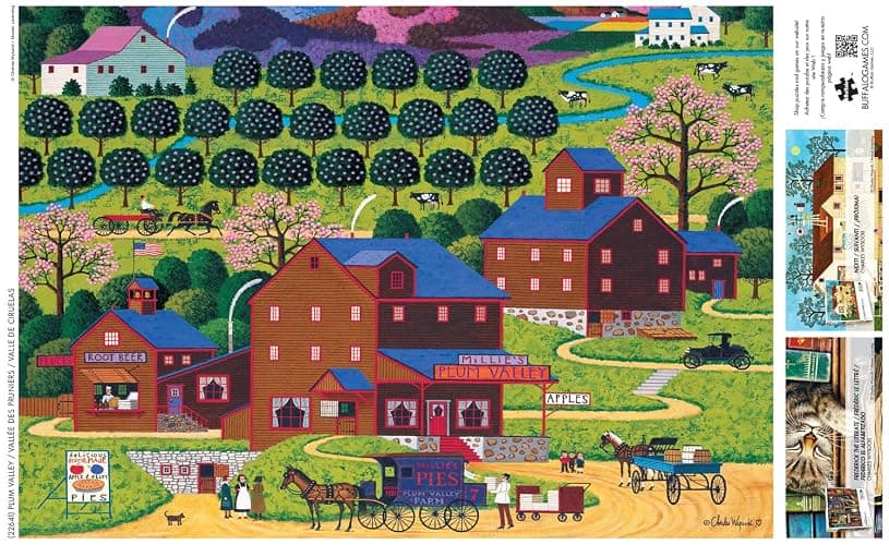 Buffalo Games – Plum Valley - Charles Wysocki - 300 Oversized Piece Jigsaw Puzzle ​ Larger Shapes - Great for Adults, Seniors, Family, Kids, Easy to Grip thumbnail 5