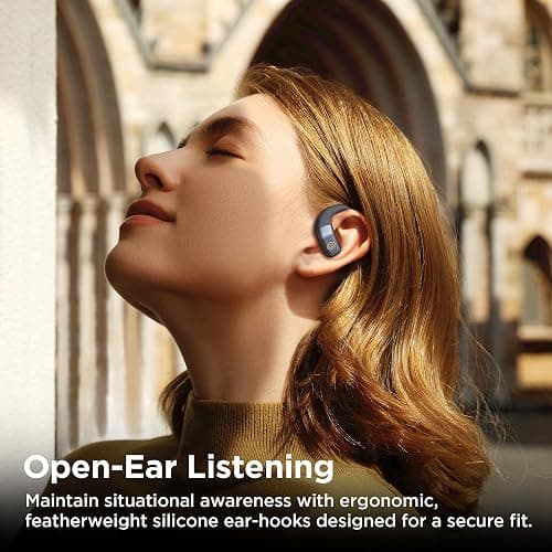 BUGANI Open Ear Headphones, Bluetooth 5.4 Wireless Earbuds with 60H Playtime, ENC Noise Cancelling Mic for Clear Calls, IPX5 Waterproof Sports Earphones for Running Workout Cycling thumbnail 7