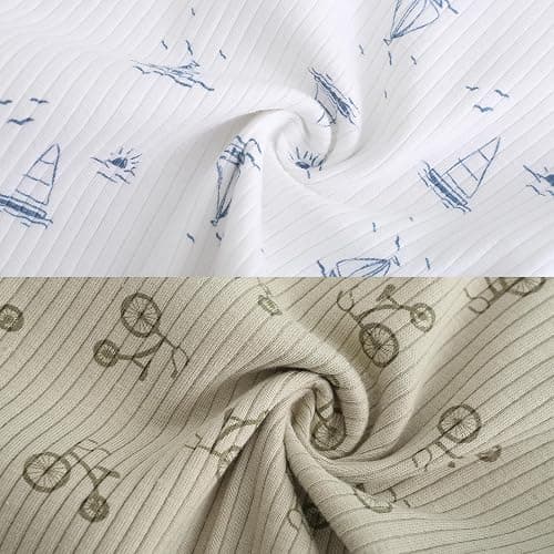 Ruliby Baby Bodysuit Boy Girl Clothes Soft Newborn Infant Outfit Short Sleeve Romper thumbnail 4