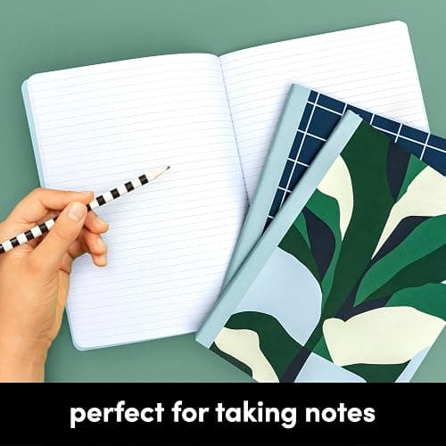 PAPERAGE 3-Pack Composition Notebook Journals, 140 Pages, 3 Unique Decorative Covers with College Ruled Lined Paper, (Pastel Rainbow Gold Foil), 7.5 in x 10 in – Notebooks for School, Office, or Home - 3 - Pastel Rainbow thumbnail 7