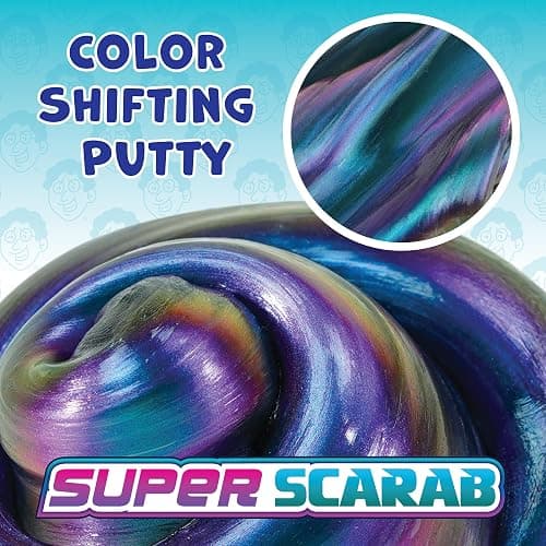 Crazy Aaron's Thinking Putty - Super Scarab - Multi-Color Sensory Putty for Kids and Grown ups in a 4" Tin - Creative and Endless Fun, Stress Relief Therapy Toys, Never Dries Out - Made in USA thumbnail 6