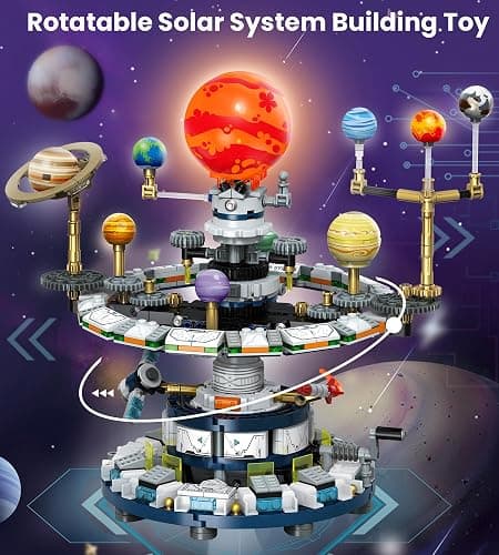 Loyratche Rotatable Solar System Building Set, Space Exploration Building Blocks Set, Solar System Toys for Birthday for Teens Ages 14+ (963pcs) thumbnail 6