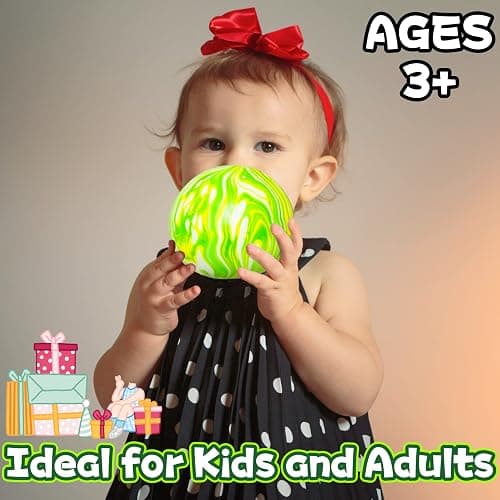 Giant Dough Balls Fidget Toy - Stretchy Jumbo Stress Balls for Kids and Adults - Pull and Squeeze Sensory Ball Squishy Toys, 2025 Novelty Stress Relief Balls for ADHD, ADD, Autism (Green) thumbnail 5