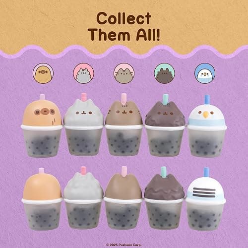 Hamee SquiSHU Boba Pusheen the Cat Series 1 Blind Box Figurine - 1 Pc. | Surprise Blind Capsule, Cute Squishy Figurine, Birthday Gift, Party Favor, Gift Basket Filler, Collectible, Desk Decor thumbnail 5