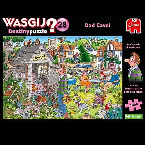 Wasgij, Destiny 28 - Dad Cave!, Unique Collectable Jigsaw Puzzle for Adults, 1,000 Piece thumbnail 8