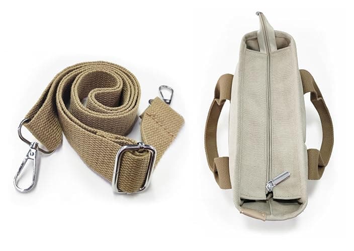 Small Tote Bag with Zipper Tote Bag for Women Canvas Crossbody Bag Shoulder Bag Satchel Hobo Bag Messenger Bag 2023 thumbnail 6