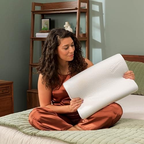 Tempur-Pedic TEMPUR-Ergo Neck Pillow, Large Profile, White thumbnail 2