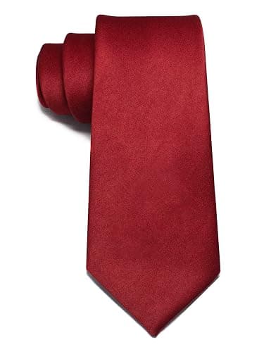 JEMYGINS Solid Color Tie Mens Necktie for Business and Wedding thumbnail 3