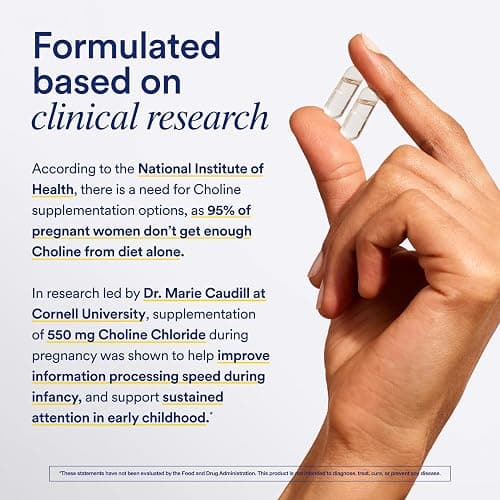 Ritual Natal Choline Supplement - 550mg - to Support Baby’s Cognitive Function When Taken During Pregnancy and Postpartum Choline Content in Breastmilk* - Vegan - Citrus - 60 Capsules - 30 Servings | Support Baby’s Cognitive Function When Taken During Pregnancy and Postpartum Choline Content in Breastmilk* - Vegan - Citrus thumbnail 5