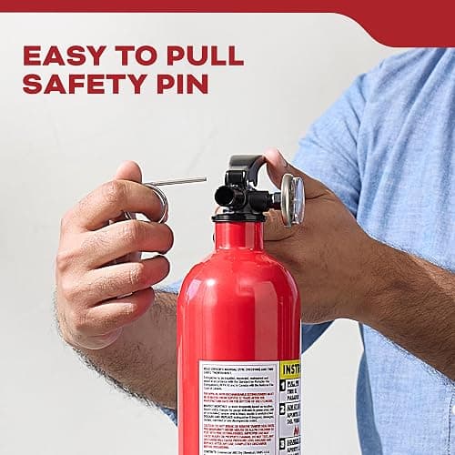 Kidde FA110 Multi Purpose Fire Extinguisher 1A10BC, 1 Pack, red - 1 Pack thumbnail 8