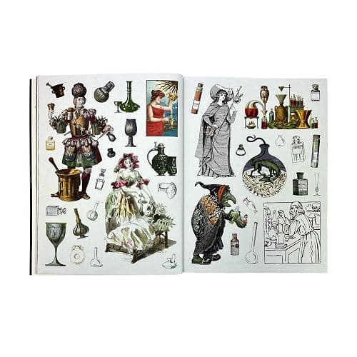 Sticker Emporium Cauldron of Curiosities - 500+ Exquisite Vintage Stickers for Scrapbooking, Journaling, Planners & Calendars and More. Includes 100 scrapbook pages thumbnail 10