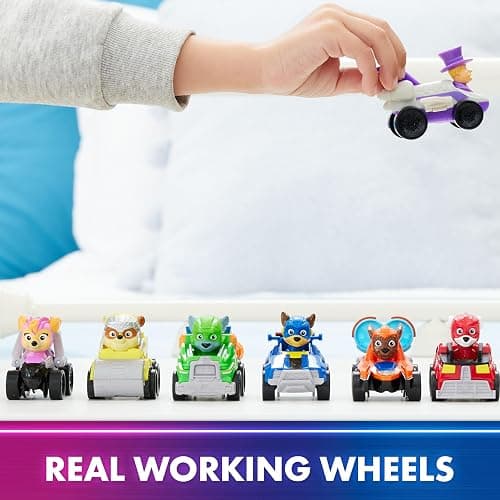 Paw Patrol: The Mighty Movie Toy Vehicle Set- 7 New Cars & Trucks w Exclusive Mayor Humdinger Action Figure-Includes Rubble, Chase, Skye, Zuma, Marshall, Rocky thumbnail 7