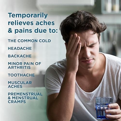 Amazon Basic Care Ibuprofen Tablets 200 mg, Pain Reliever/Fever Reducer, Body Aches, Headache, Arthritis Pain Relief and More, 500 Count (Packaging may vary) - 500 Count thumbnail 6