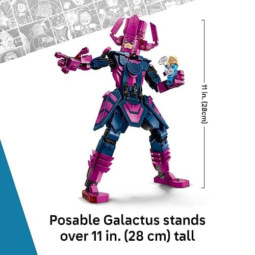 LEGO Marvel Fantastic Four vs. Galactus Construction Figure - Super Hero Building Toy - 4 Minifigures, Including The Thing, Invisible Woman and Human Torch - Gift for Kids, Boys and Girls, 9+ 76316 thumbnail 2