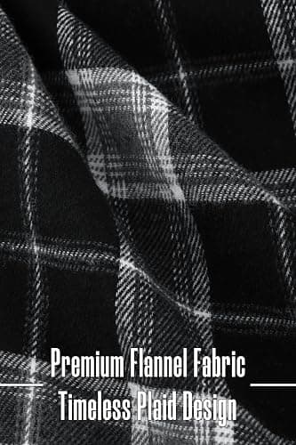 Motarto Men's Pajama Pants Flannel Plaid Pajama Sleep & Lounge PJ Bottoms Warm Sleepwear with Drawstring Pockets thumbnail 2
