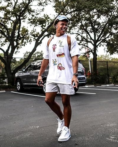 BOOMLEMON Mens Paisley Shorts Mesh Graphic Print Retro Casual Shorts Athletic Gym Basketball Running Short Pants thumbnail 2