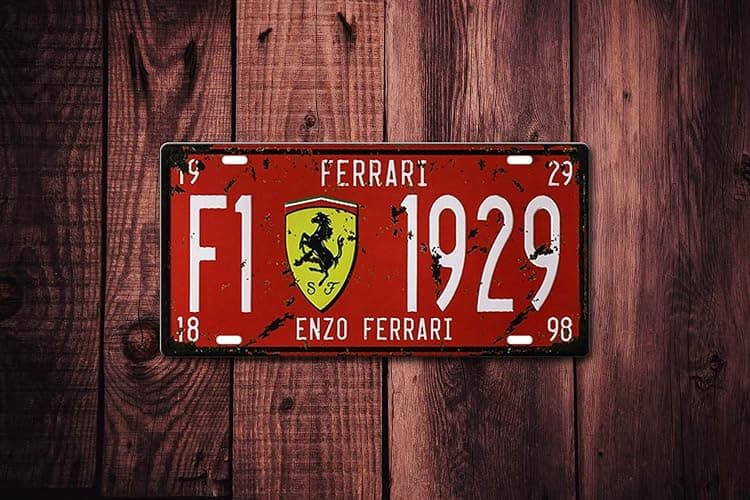 BAYABU Metal Tin Signs car Plate enzo Ferrari Bar Pub Cafe Home Decor Retro Poster Vintage Wall 6 x 12 inches thumbnail 8