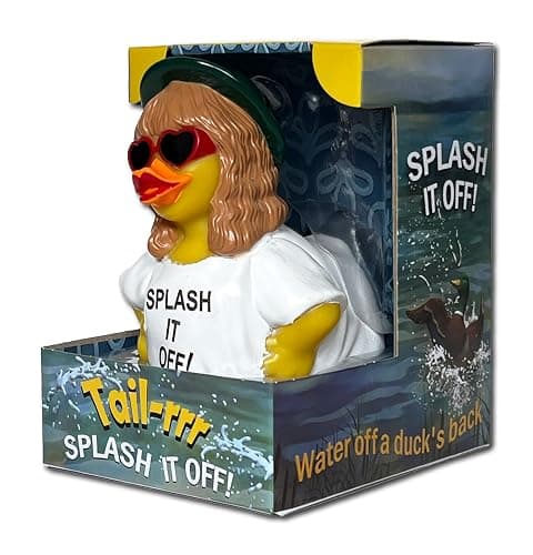 CelebriDucks - Tail-RRR - Splash It Off - Floating Rubber Ducks - Collectible Bath Toy Gift for Kids & Adults of All Ages thumbnail 4