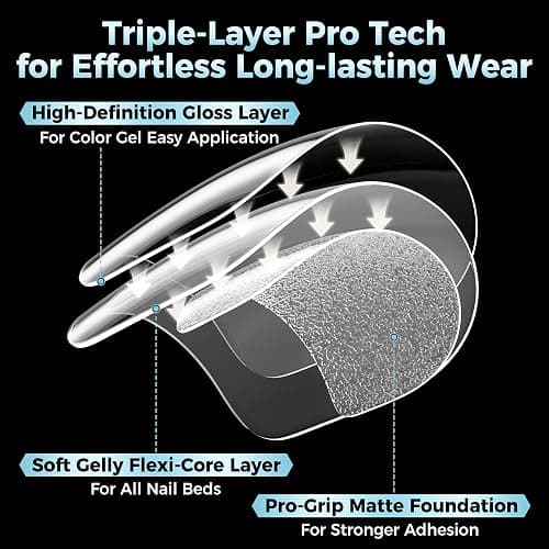Extra Short Square Nail Tips: XS Short Nail Tips 360PCS Fake Nails 12 Sizes Soft Gel Pre-Shaped Acrylic Clear Square Press on Nails Tips for Nail Extension Home DIY Salon thumbnail 4