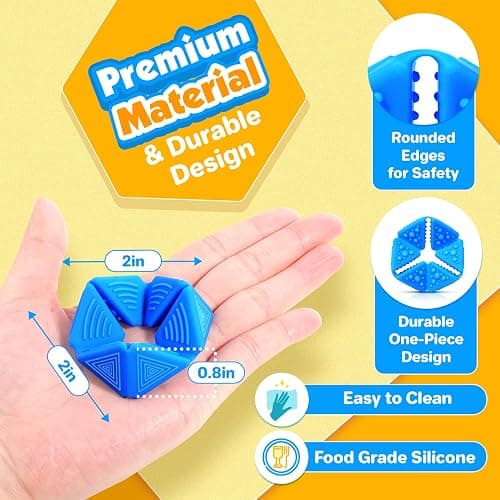 KLT Fidget Sensory Toys for Kids: Quiet Silicone Sensory Flip Cube with Textures - Calming Toys for Autism Kids Anxiety Relief - ADHD Fidget Toys for Classroom Focus thumbnail 6