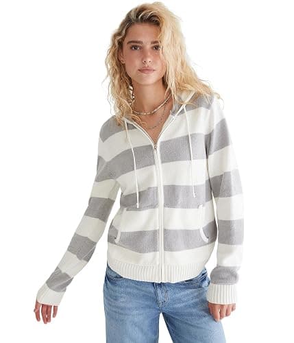 AEROPOSTALE Women's Long Sleeve Hooded Cardigan - Image 1