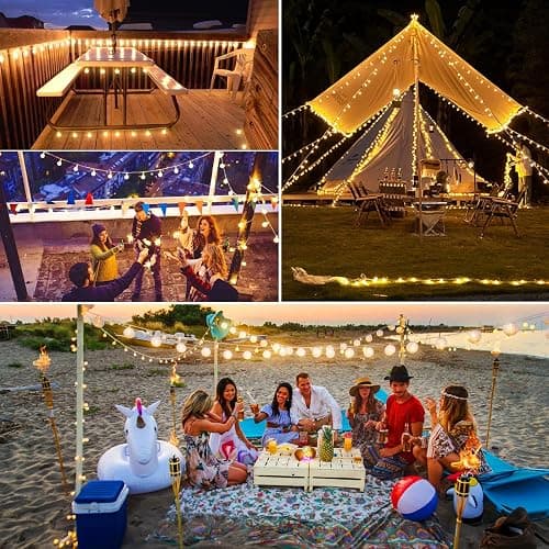 Liyade Lichterkette Innen, 7M 40LED Lichterkette Warmweiß, Kugel Lichterkette USB 5V 2700K, Ideal für Zimmer, Kinderzimmer, Balkon, Hochzeiten, Partys, Weihnachten Deko thumbnail 7