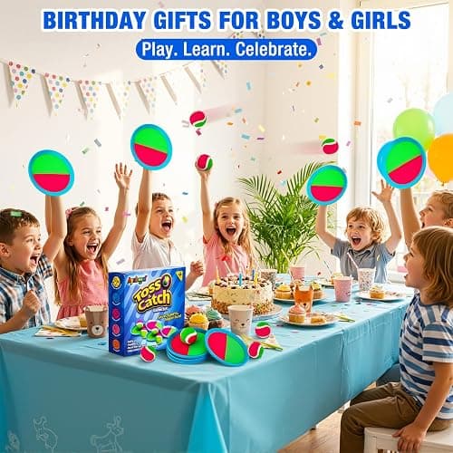 Ayeboovi Toss and Catch Ball Game Outdoor Toys for Kids Yard Games Beach Toys Outside Games for 3 4 5 6 7 8 9 10 Year Old Boys Girls (Upgraded) thumbnail 8