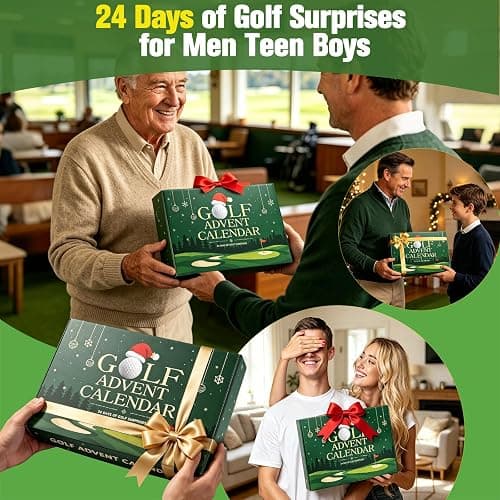 Golf Advent Calendar 2026 for Men Teens, 24 Days Golf Countdown Gifts | 24 Individual Gift Boxes, 24 Days Golf Accessories Gifts for Golfers Boyfriend Husband Dad Retirement & Birthday Presents thumbnail 6