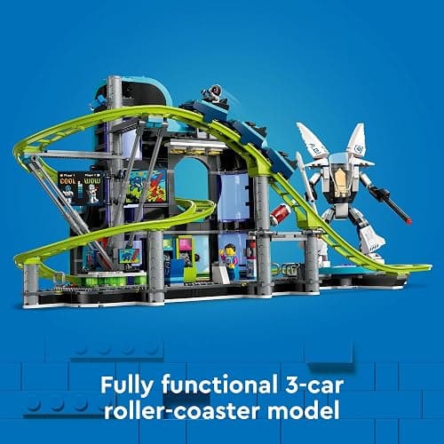 LEGO City Robot World Roller Coaster Building Set - Kids Engineering Toy with Posable Mech Suit for Boys & Girls, Ages 8+ - Gift Ideas for Christmas - 60421 thumbnail 3