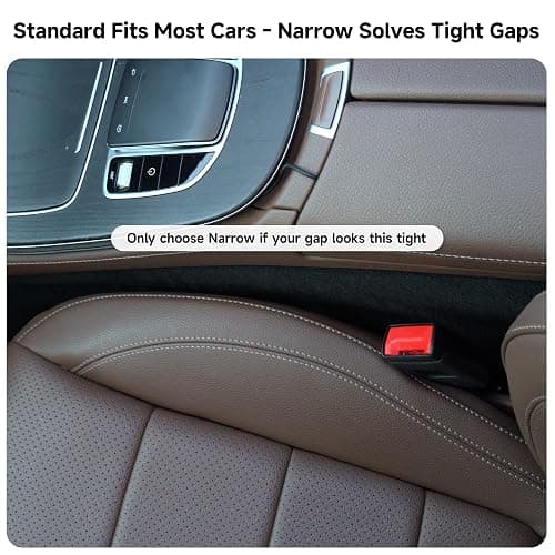 Givifive Car Seat Gap Filler Set of 2, Soft Foam Multifunctional Seat Side Gap Filler with Organizer & Hook Function, 3in1 Gap Stopper Universal Fit Car SUV Truck Fill The Gap Between Seat & Console thumbnail 4