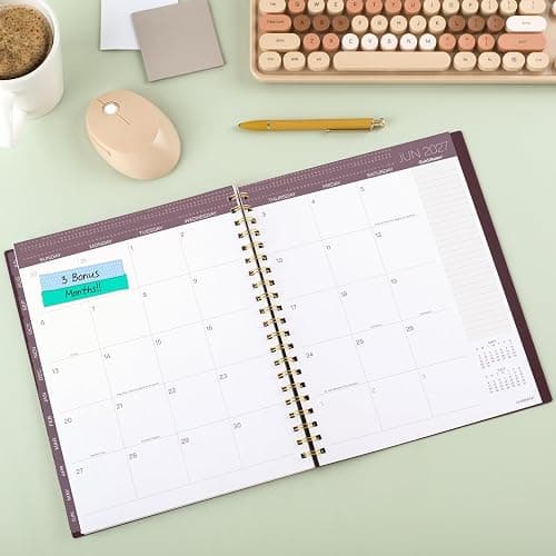 Cambridge Planner 2026-2027 Weekly & Monthly Academic 12-Month July-June, 8-1/2" x 11", Stria (1797-905A) thumbnail 2