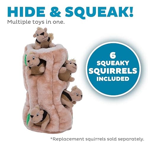 Outward Hound Hide A Squirrel Plush Dog Toy Puzzle, XL thumbnail 3