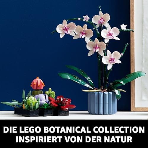 LEGO Botanicals Orchidee - Künstliche Pflanzen Set mit weißen und rosa Blumen - Modellbausatz für Erwachsene - Home und Zimmer-Deko - Botanik Kollektion - Geschenke für Frauen und Männer 10311 thumbnail 7