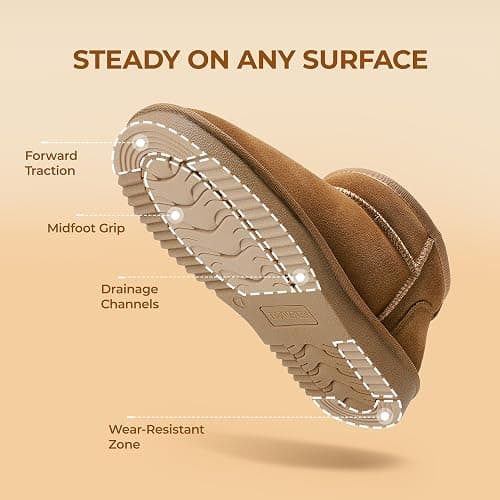 DREAM PAIRS Winter Boots for Women Mini Boot Genuine Suede Lining Water Resistant Warm Snow Boots Slip On Memory Foam Comfort Booties FuzzyClassic thumbnail 2