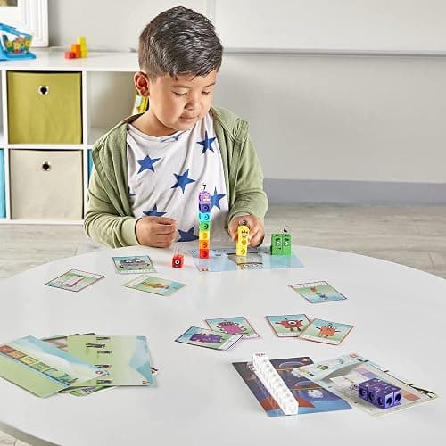hand2mind MathLink Cubes Numberblocks 1-10 Activity Set, 30 Preschool Learning Activities, Counting Blocks, Linking Cubes, Educational Toys for Kids, Number Games, Math Manipulatives Kindergarten thumbnail 8